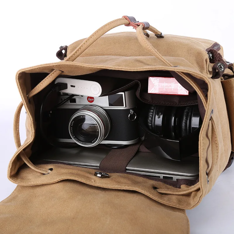 Модные холщовые Рюкзаки большой емкости мужской рюкзак дорожная сумка через