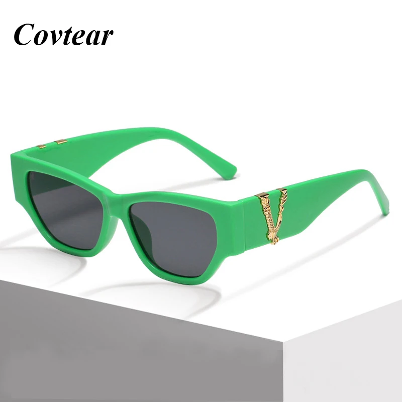 

Очки солнцезащитные женские «кошачий глаз» с V-образным вырезом