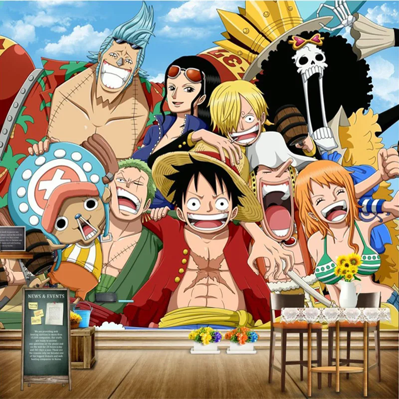 Одна деталь Настенная роспись японское аниме обои 3D фото детская спальня