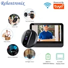 Умный Видеозвонок Tuya, домашняя камера безопасности, Wi-Fi, двухсторонний звук, экран дисплея 4,3 дюйма, дверной звонок, Видеозвонок