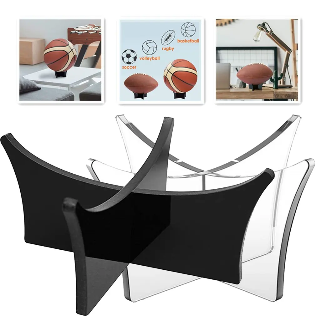 Acrylic Multi-function Basketball Ball Stand Display Holder Ball Rack Support Stand Football Bowling Ball Base Football Display