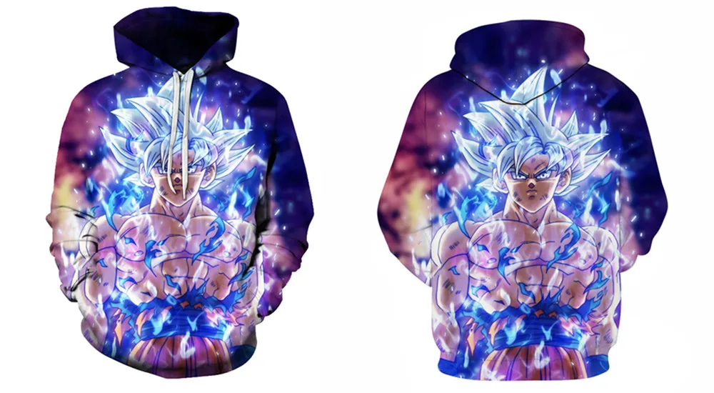 Дизайн Dragon Ball Z Goku толстовки DBZ толстый Гоку печать 3D Толстовка с капюшоном для мужчин и женщин Harajuku верхняя одежда унисекс Толстовка