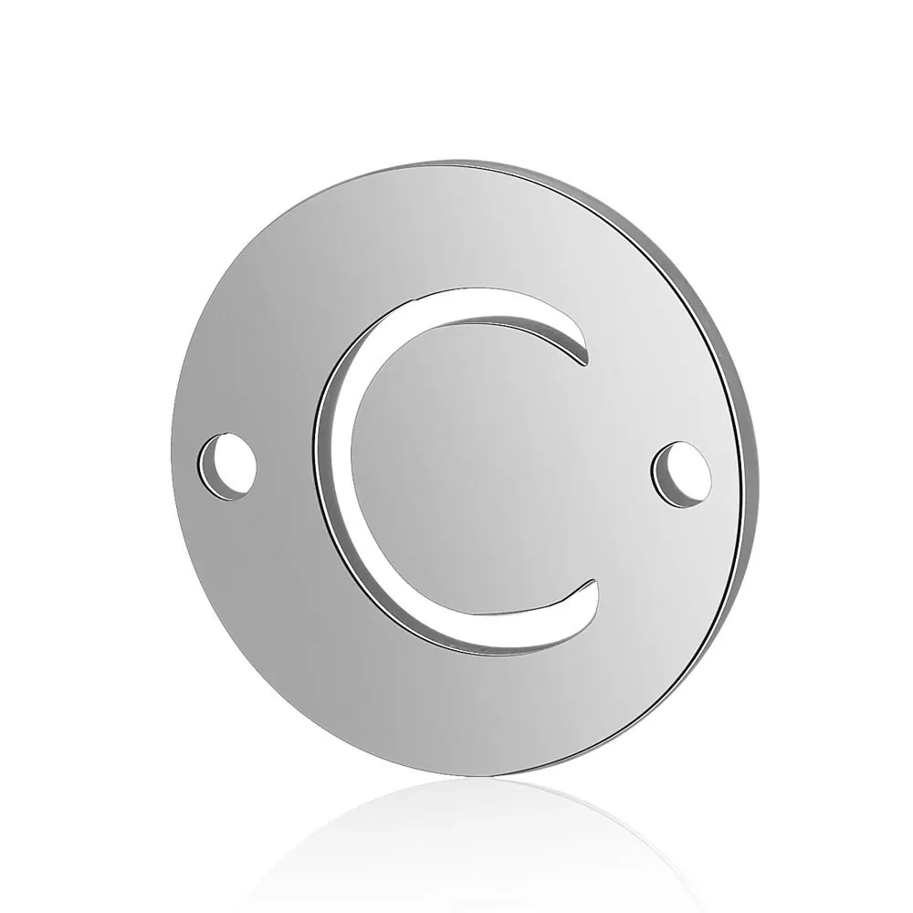 A-Z 26 букв серебряный кулон ожерелье из нержавеющей стали ювелирные изделия