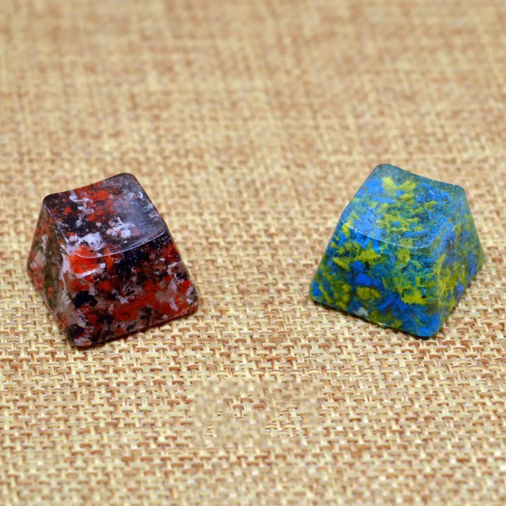 DIY ручной работы подсветка Смола ключ крышка для вишневого переключателя