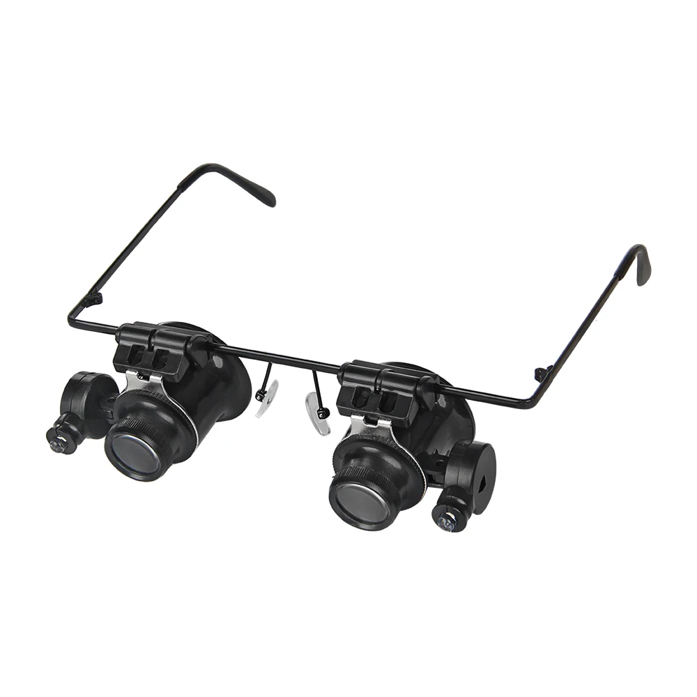 Лупа с двойным светодиодным освещением многофункциональная лупа для ремонта