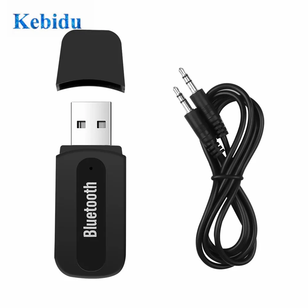 Портативный USB беспроводной Bluetooth стерео музыкальный приемник Dongle 3 5 мм Jack аудио