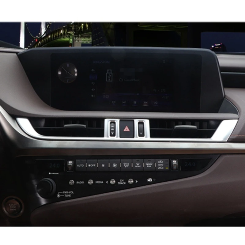 

Car Central Console Air Outlet Vent Cover Trim for Lexus ES200 260 300H 18-20