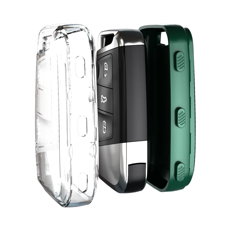 

TPU New Car Key Case Cover For Volkswagen MAGOTAN Tiguan MK2 2017 2018 2016 Passat B7 B8 CC high quality fashion