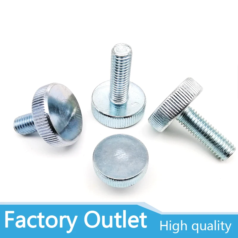 

1/2/5pcs M3 M4 M5 M6 M8 M10 DIN464 GB834 Knurl High Step Head Hand Tighten Thumb Screw Curtain Wall Glass Lock Thumbscrew Adjust
