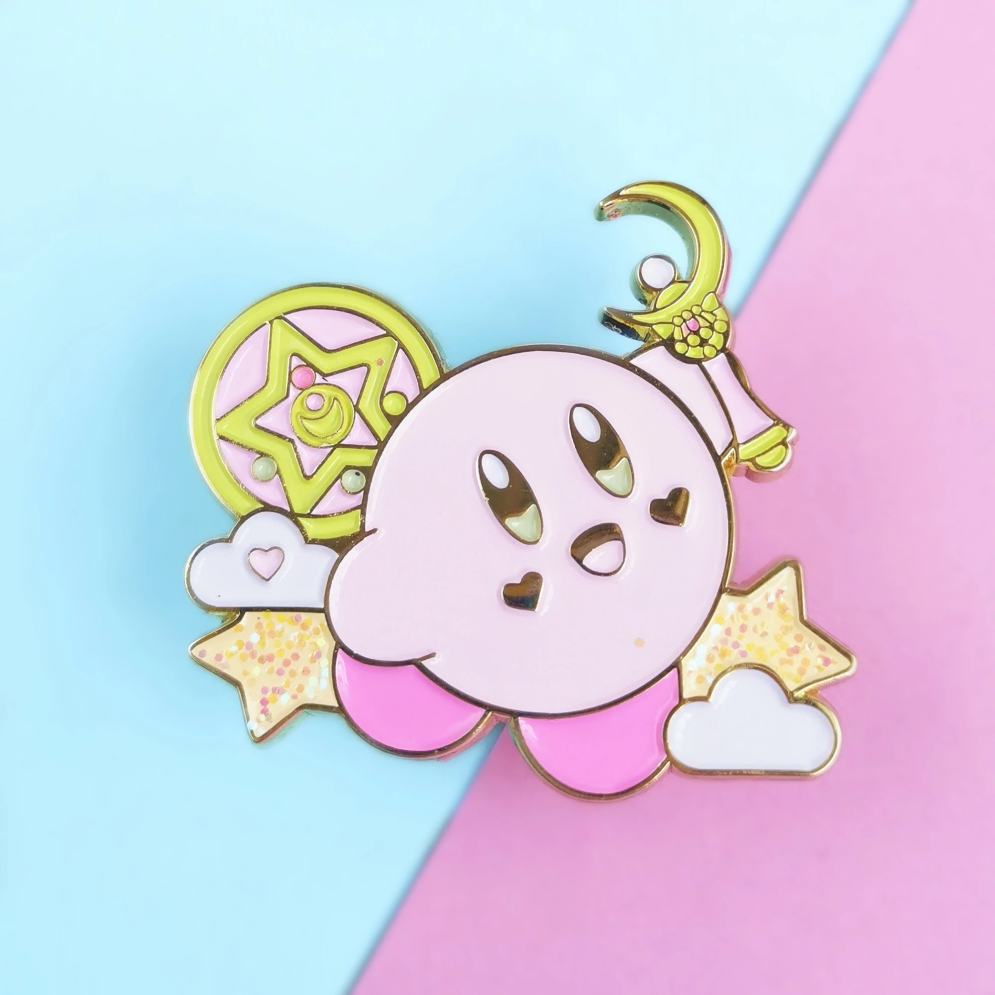 

Cute Sailor Moon Kirbyy Enamel Pin Kawaii Cartoon Magical Girl Lapel Badge Brooch Jewelry Anime Fans Gift