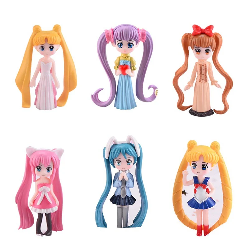 1 шт. Новинка Лидер продаж Аниме Сейлор Мун модель орнамент микро Ландшафтный