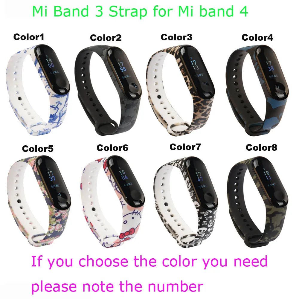 Для Xiaomi mi Band 4 браслет ремешок mi band 3 Силиконовый Браслет замена 10 шт