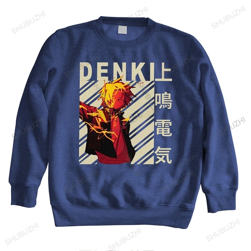 

Толстовка с капюшоном My Hero моя геройская академия, Denki Kaminari, мужские хлопковые толстовки, Аниме Манга, толстовка в стиле Харадзюку, модная Кр...