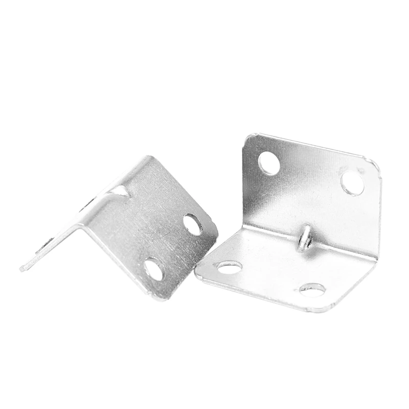 Stainless Steel Corner Braces Angle Brackets Silver Tone 8PCS | Обустройство дома