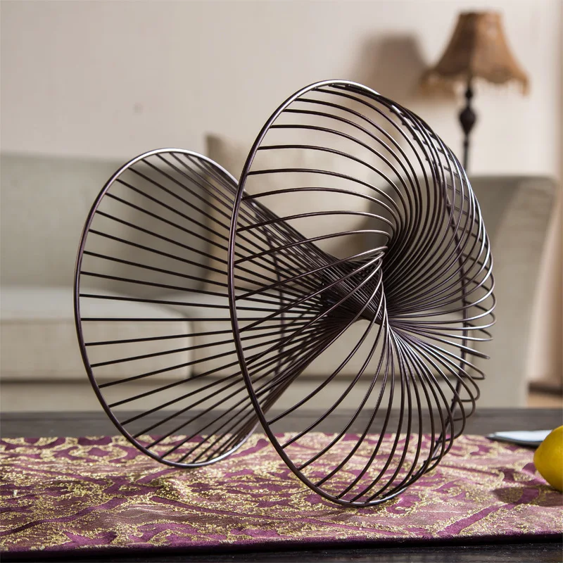 Бытовая двухслойная корзина для фруктов стильная тарелка в гостиную современная