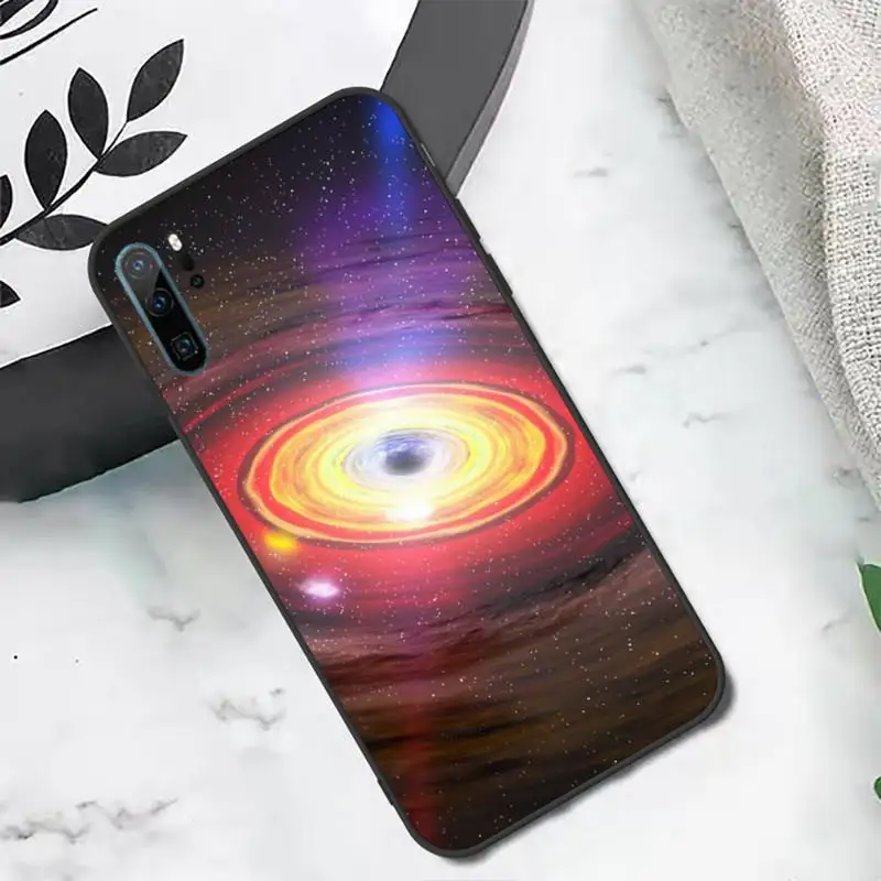 

Space black hole Cosmic sky luxury design Phone Case For Huawei honor Mate P 10 20 30 40 i 9 8 pro x Lite smart 2019 nova 5t