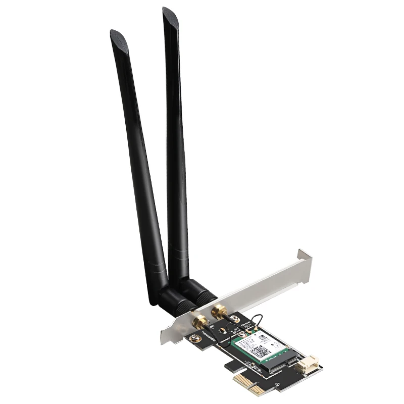 Адаптер DIEWU PCIE WiFi6 беспроводная сетевая карта Bluetooth 3000 м с процессором INTEL AX200 |