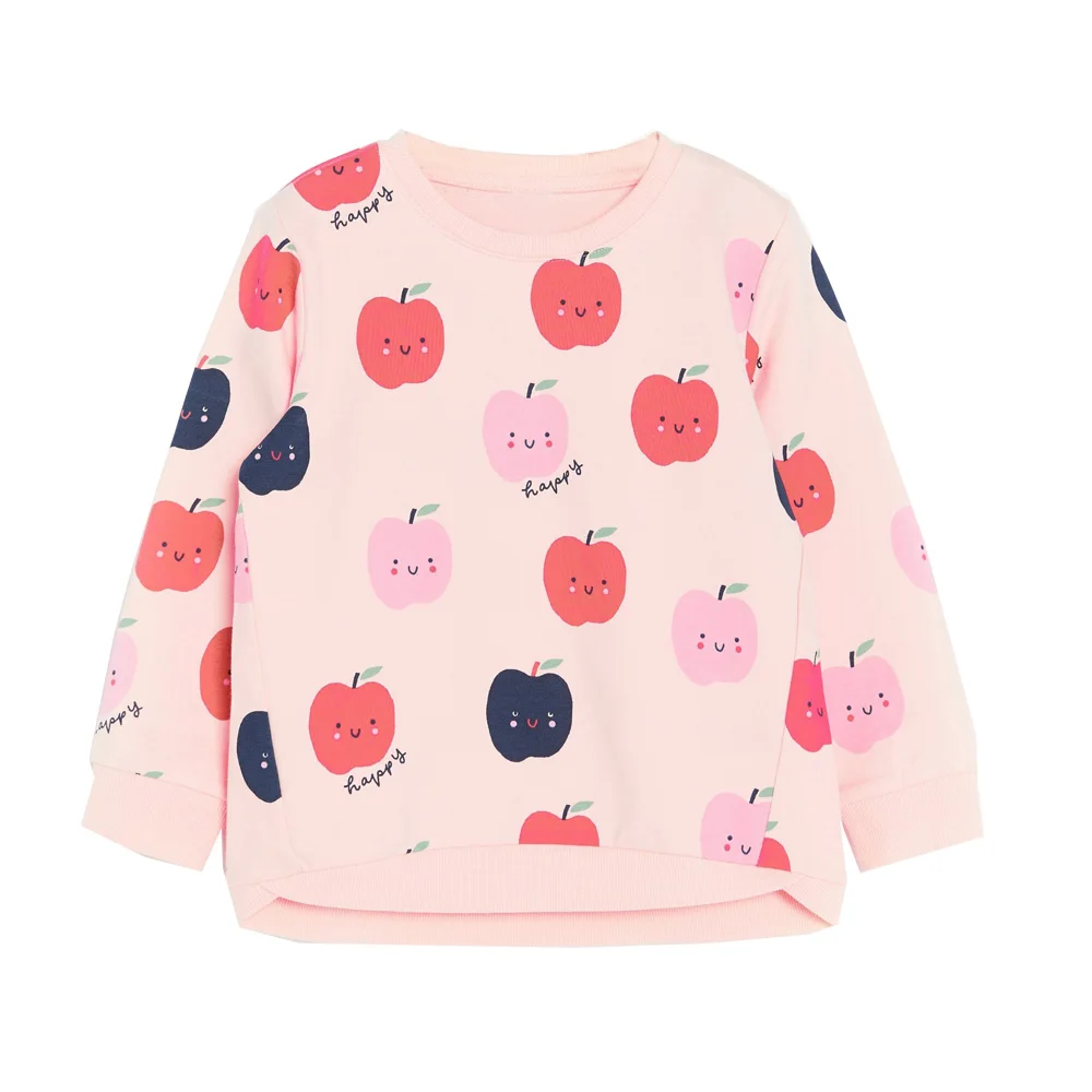 GDT137 Unicorn Hoodies High Quality Baby Girl Clothes Rainbow Appliqued Girls Sweatshirts Cotton Casual Kids Long Sleeve Tops 2-7Y - Цвет: GDT137