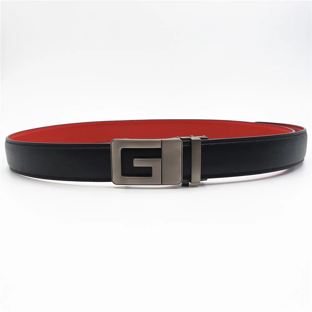 Роскошный дизайнерский ремень с буквой G для мужчин автоматической пряжкой из