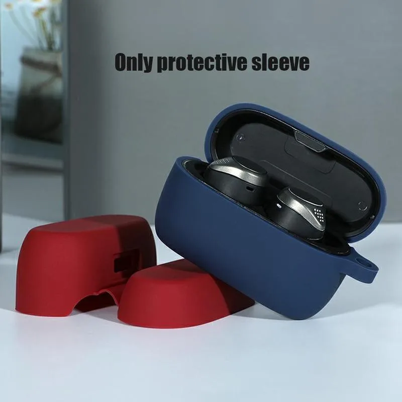 

New soft Jabra Elite 75t Bluetooth headset case soft silicone shockproof protective cover with anti-theft hook