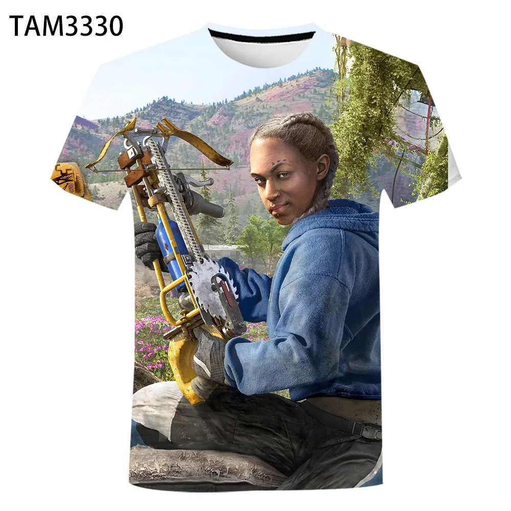 3D Farcry печатная Футболка мужская женская детская 2021 Новая летняя модная футболка