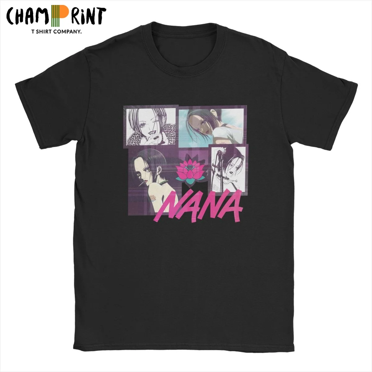 

Nana Osaki Manga Komatsu T-Shirts Men Vintage Cotton Tees Round Neck Short Sleeve T Shirt Classic Clothes