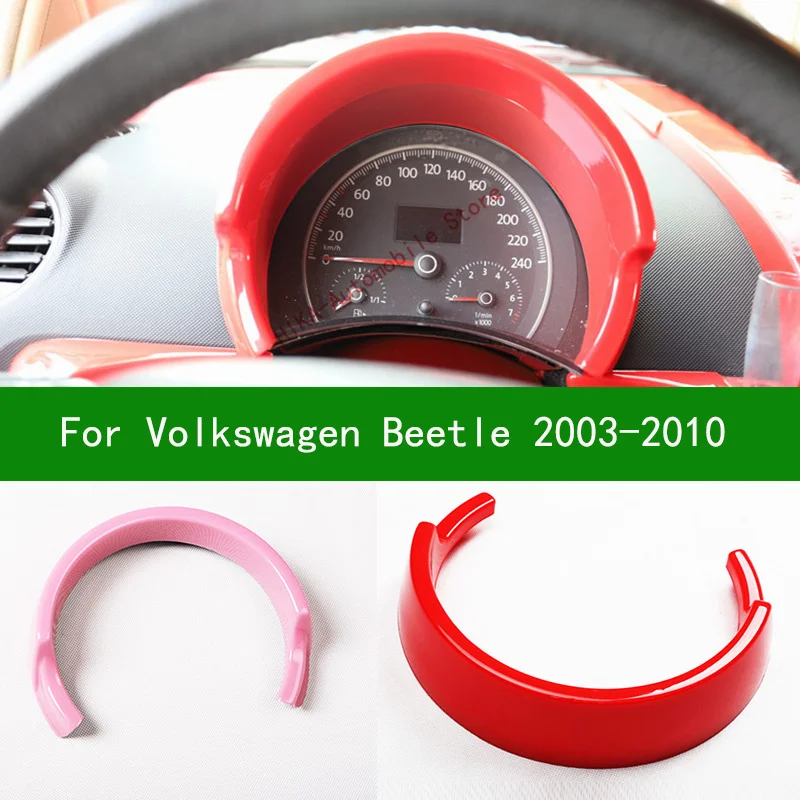 Для volkswagen VW beetle 2003-2010 черное углеродное волокно внутренняя отделка приборной