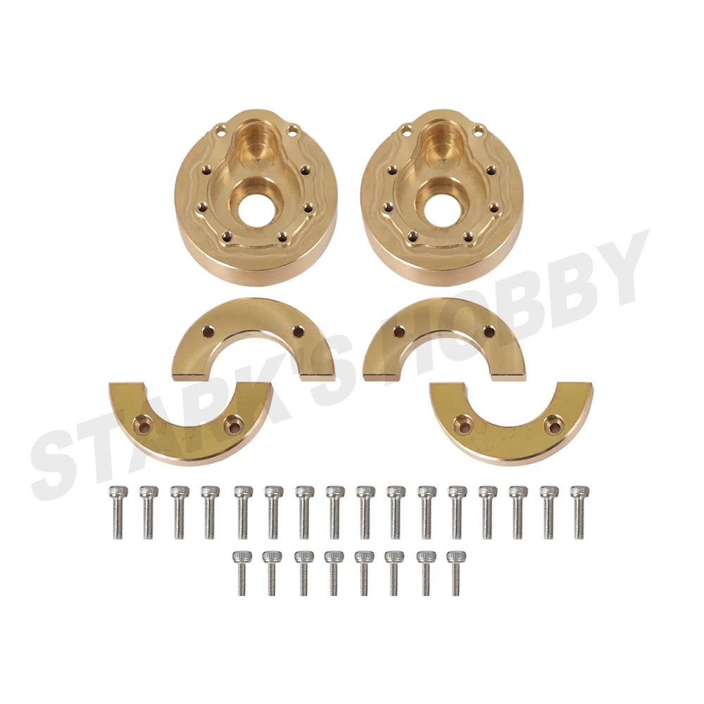 

TRX-4 Heavy Brass Portal Drive Housing Counterweight Balance Weight Single 128g for 1/10 RC Crawler Car TRX4 Defender