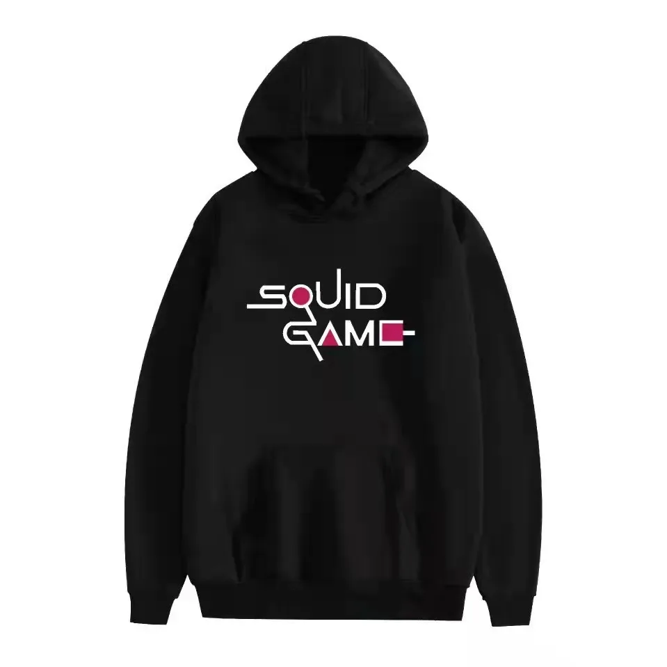 

New Fashion Squid Game Hoodie Men Women Streetwear Hip Hop Unisex Pullovers Harajuku Sweatshirt Autumn Boys Girls Black Outwear