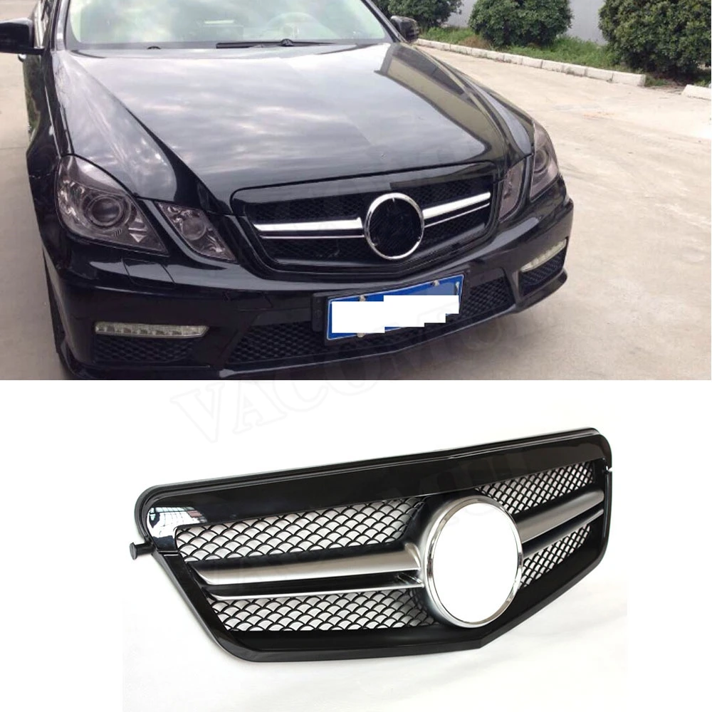 

For W212 Diamond Front Bumper Grille Mesh For Mercedes Benz E Class E200 E250 E350 AMG 2010-2013 Pre-facelift Front Grill