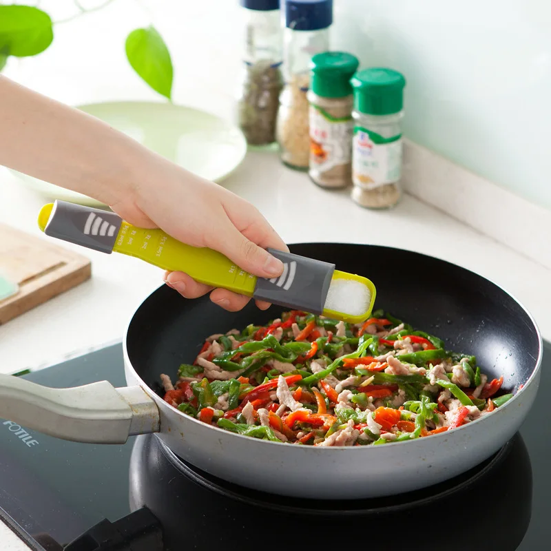 

Kitchen Accessories Utensils Measure Cup Double End Eight Stalls Adjustable Scale Measuring Spoon Metering Spoon Kitchen Gadgets