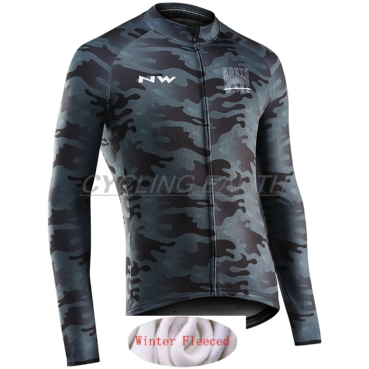 16 Northwave зимняя куртка из теплого флиса для мужчин, велосипедная Джерси, одежда для горных прогулок, одежда для триатлона, велосипедная одежда NW - Цвет: 16