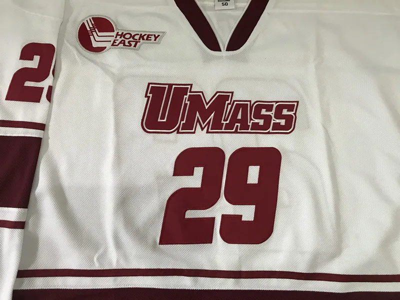 

#29 JONATHAN QUICK UMASS MINUTEMEN MEN'S Hockey Jersey Embroidery Stitched Customize any number and name