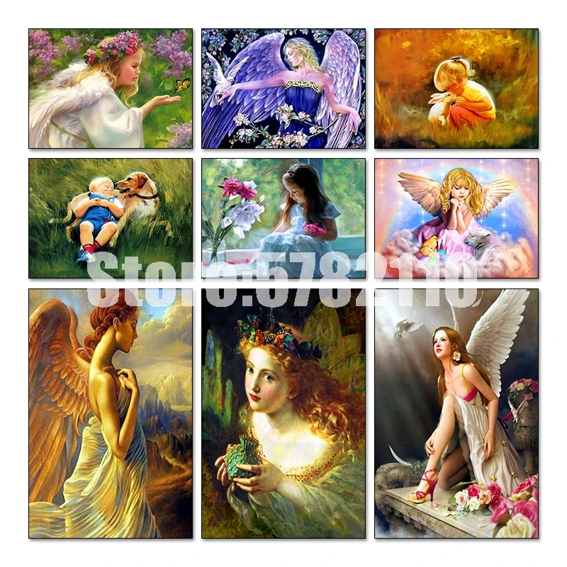 Алмазная 5d картина для девочек Diy Ститч бриллиантовая вышивка фото с полными