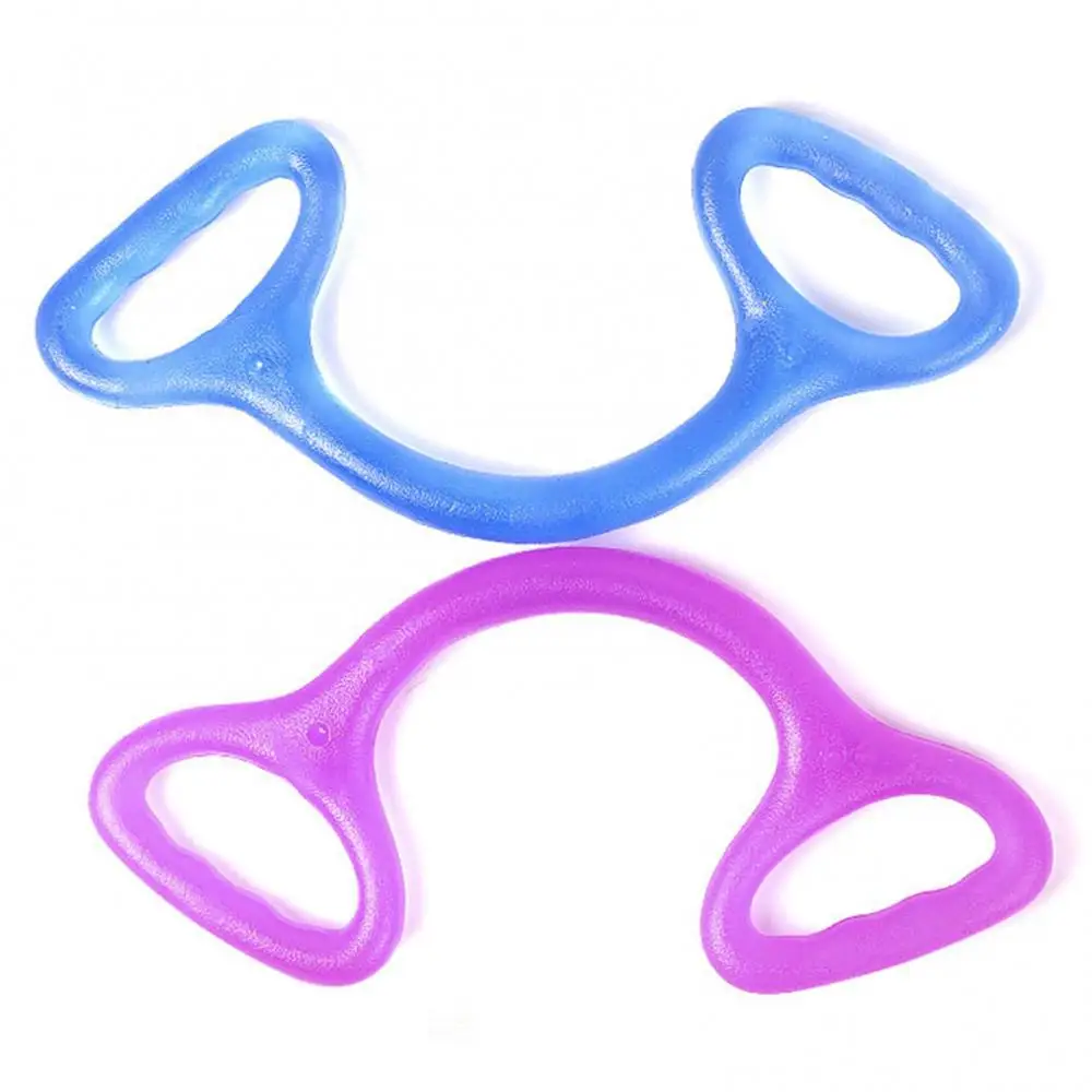 Sabuk Yoga Pilates Band 8 Bentuk Resistensi Elastis Tali Tegangan Dada Expander