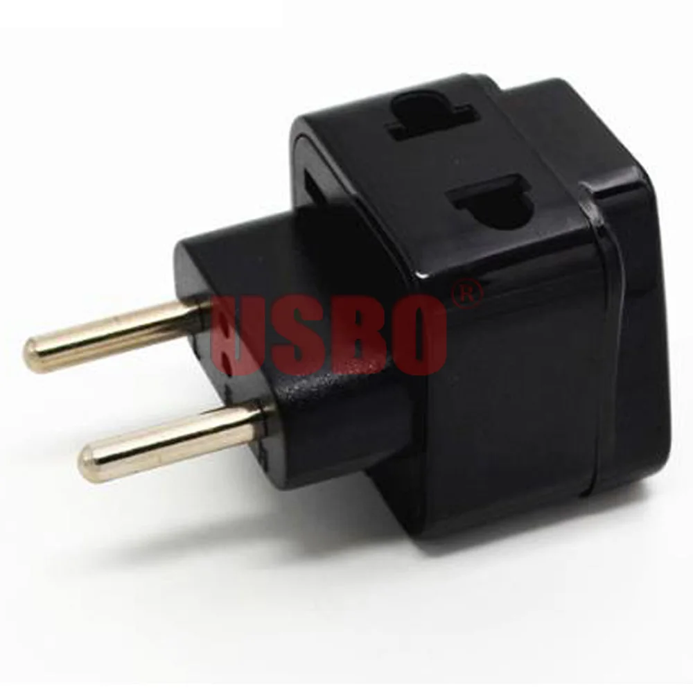 Черный Белый ЕС 4 0 мм шпильки адаптер для путешествий штекер Средний Восток Южная