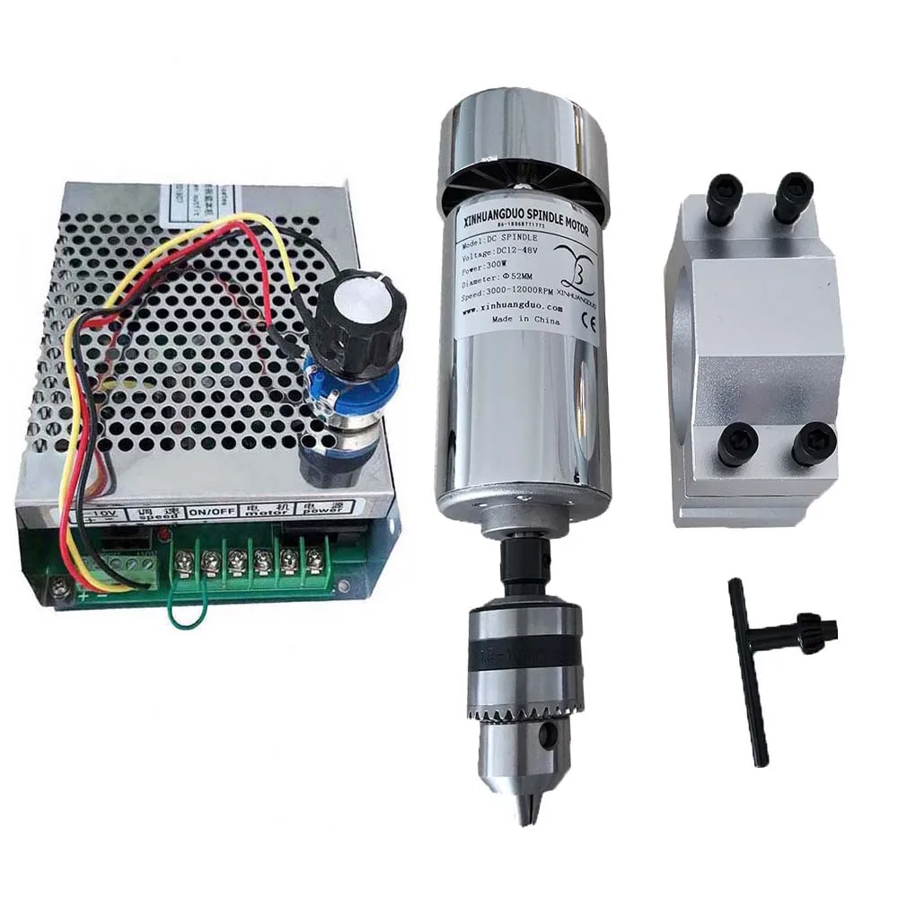 С воздушным охлаждением 0 3 кВт DC48V12000RPM CNC spindleMotor Kit сверлильные головки шпинделя/300