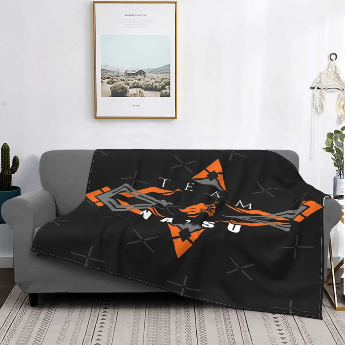 

Natsu Fire Dragon Orange Fairy Blanket Bedspread Bed Plaid Cover Anime Plush Summer Blanket Picnic Bedspread