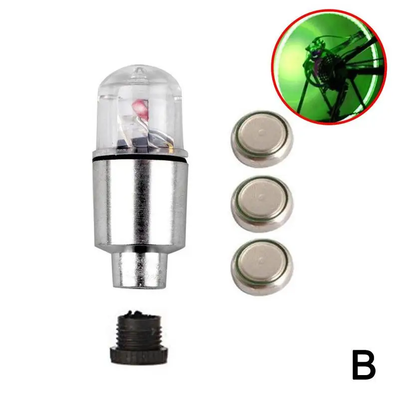 

Automobile And Motorcycle Valve Nozzle Lamp Flash Led Tire Decorative Lamp Air mouth lights Night-time Vision Enhance