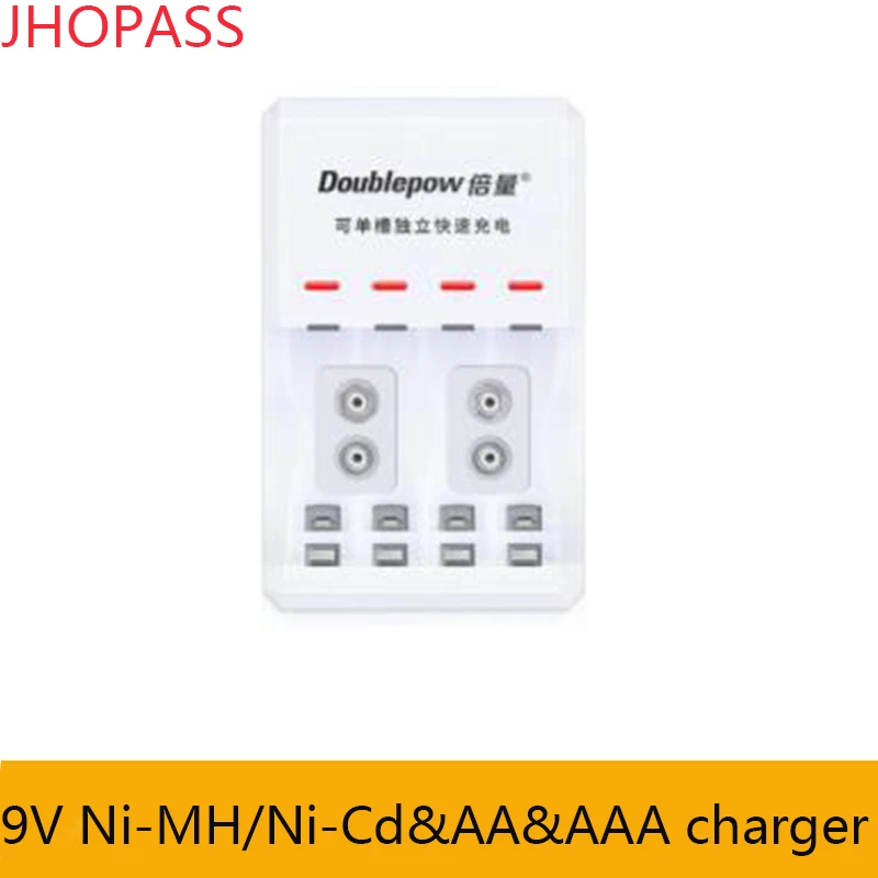 

4 slot AA & AAA LED double & independent lithium battery charger for 110V to 240V 2 slot 9V Ni-MH Ni-CD charger