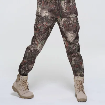 mardrake pants Софтшелл тактические костюмы Мужская Уличная походная одежда военная охотничья камуфляжная куртка Кемпинг водонепроницаемая куртка с капюшоном+ брюки - Цвет: mardrake pants