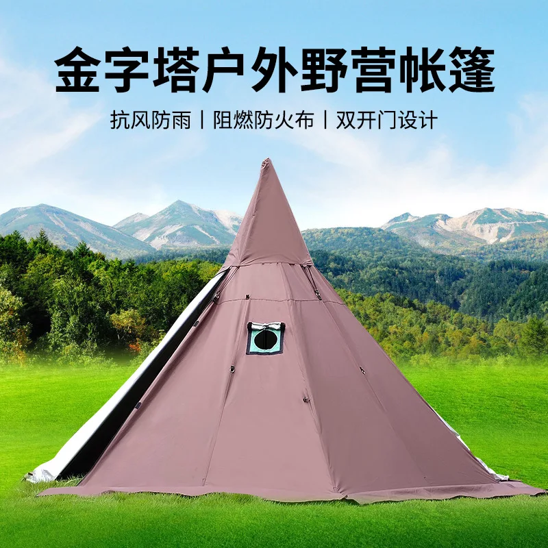 A6 размер L с полуподвесной внутренней палаткой/Пирамида дымовым отверстием/башня