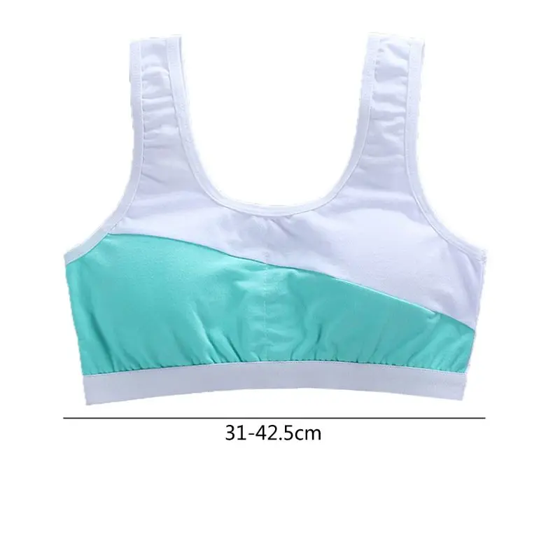

Kids Cotton Sports Training Bra Underwear Teenage Puberty Girl Bralette Vest