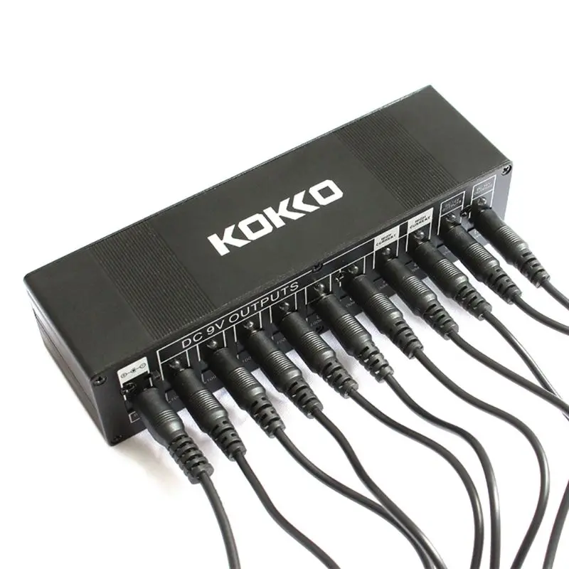 1 компл. Гитары педаль эффектов питание 10 изолированных выходов для 9 V/12 V/18 V
