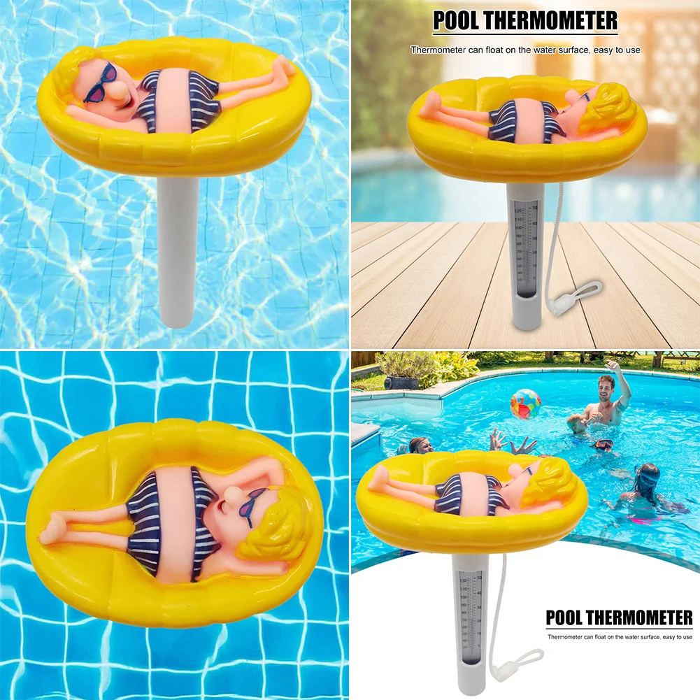 

Floating Pool Swimming Pool Thermometer Cartoon Style Water Thermometer For Outdoor Indoor Swimming Pools