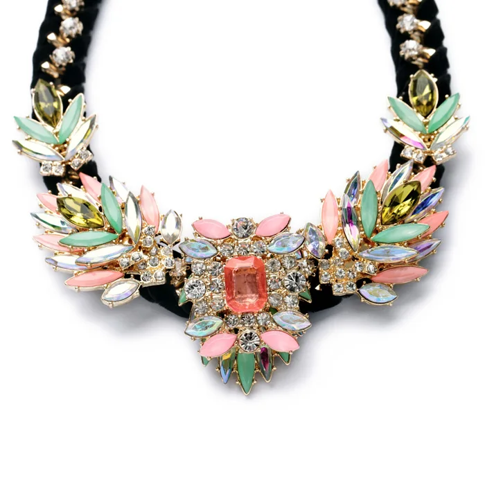 Ожерелье женское из цинкового сплава с имитацией цветка | Украшения и аксессуары