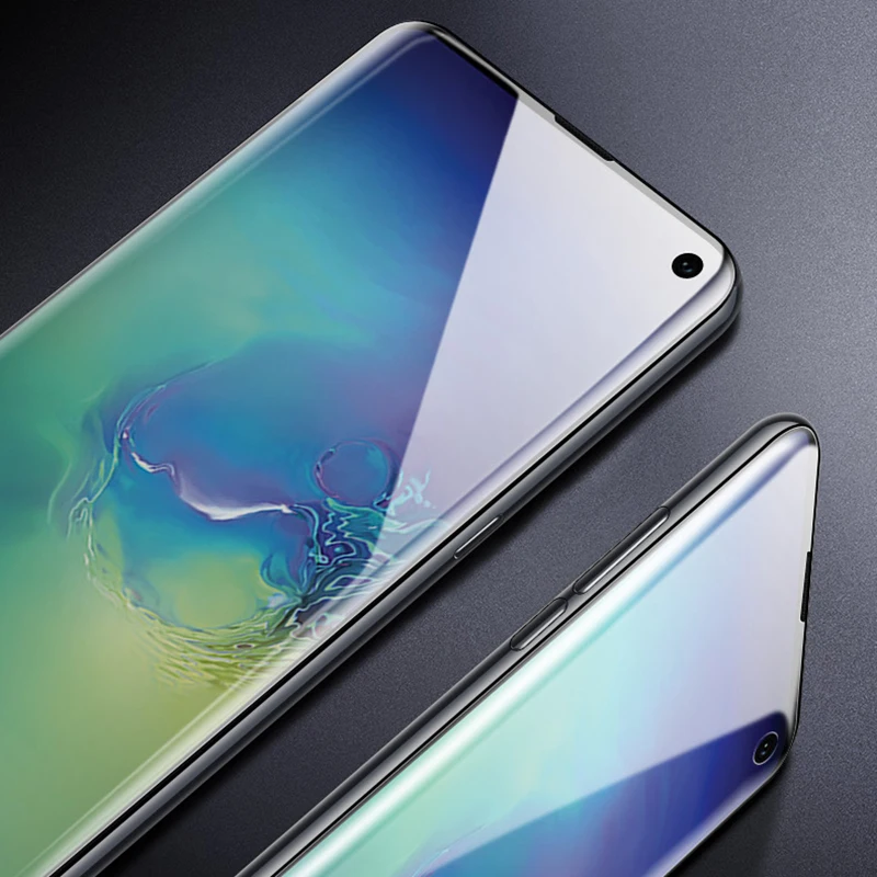 Для Samsung Galaxy S11 S10 S9 S8 PLUS S10E Note 9 8 10 Plus полное покрытие защита экрана силиконовая