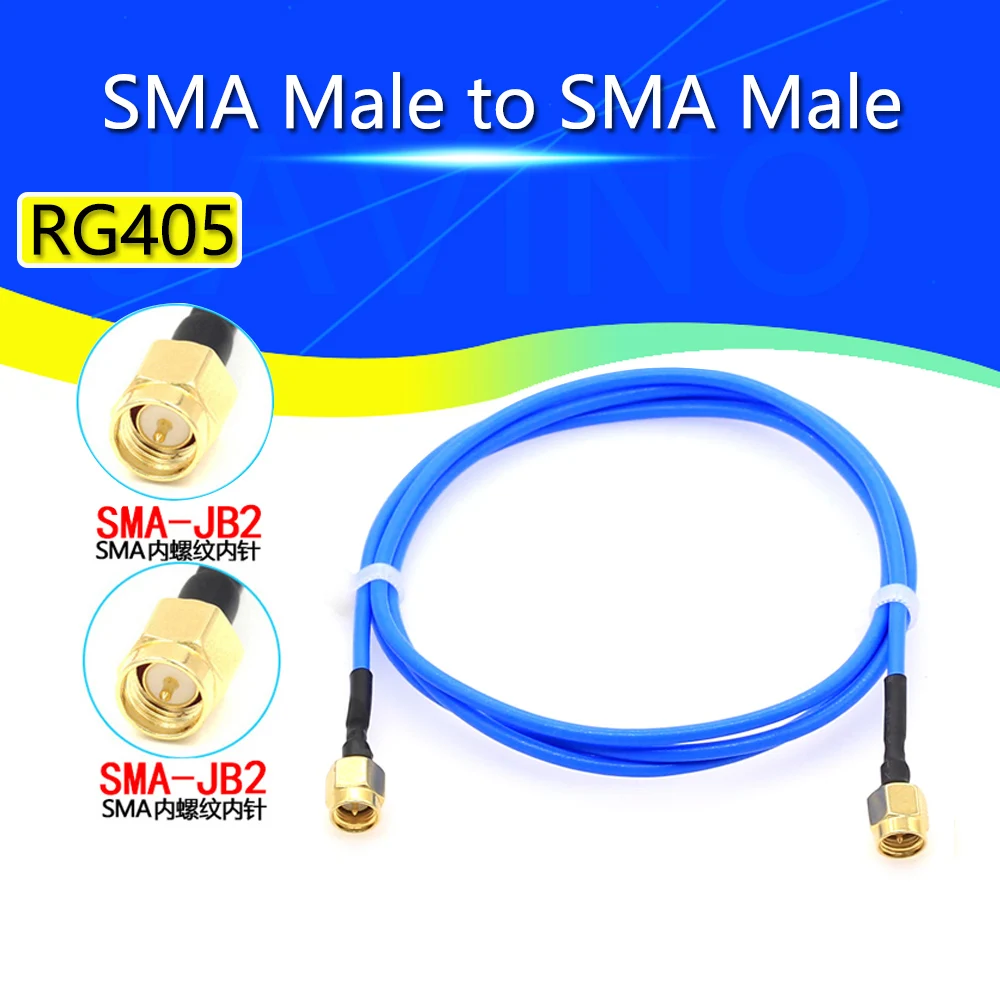 

Javino SMA к SMA Коннектор прямой РЧ коаксиальный кабель SMA папа к SMA папа RG405 086 кабель синий скин адаптер
