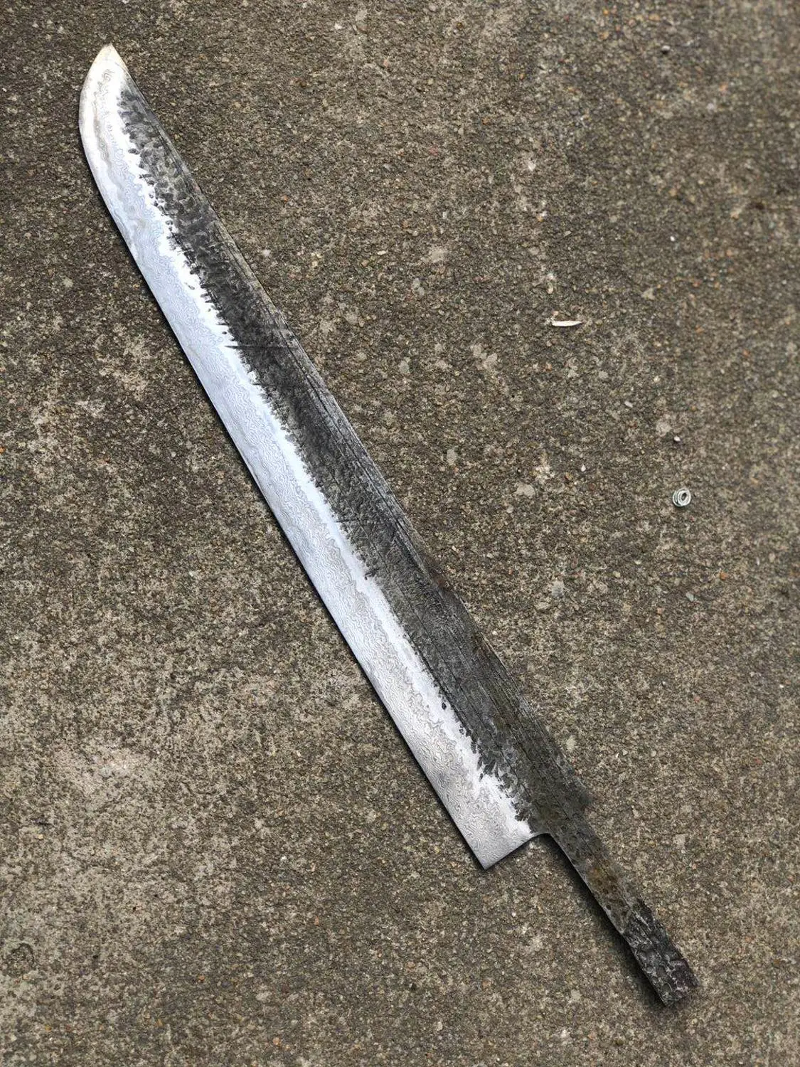 Нож шеф повара из дамасской стали ручной работы японский нож сделай сам с пустым