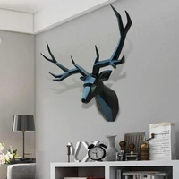 wall decor large deer statue sculpture modern room decoration animal figurine 54x42x20cm office home decorations accessories